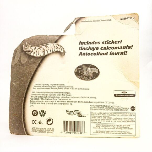 NIB 2003 Hot Wheels Batman Vs. The Penguin Gift Collectible Toy - Picture 3 of 8